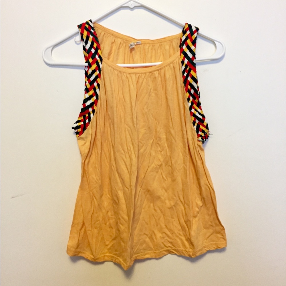 Embroidered colorful summer tank top